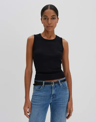 someday Damen Top KLEANNE | Geripptes Tanktop aus BCI Cotton Mix - Tanktops & Träger-Tops für Damen | Vielseitiges, figurbetontes Top mit breiten Trägern für maximalen Tragekomfort und eine ansprechende Rippstruktur.