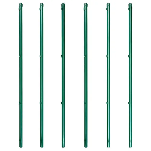 Zaunpfosten Zaunpfahl Maschendrahtzaun zinkphosphatiert grün 34x1150mm 6 x