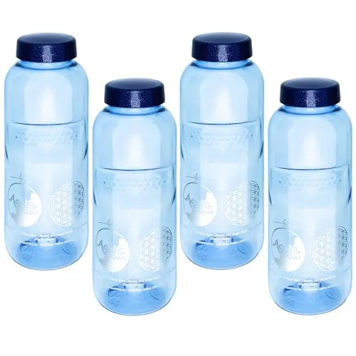 Acala Trinkflaschen, Grosses Flaschen Set Grip 0,5 Liter | BPA-frei | Mit Blume des Lebens