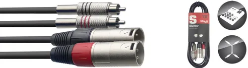 Twinkabel - mit XLR und mit Cinch