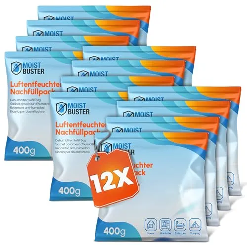 MoistBuster® Luftentfeuchter Nachfüllpack 12 x 400g