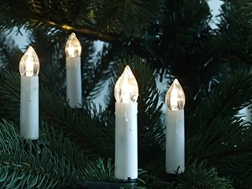 LED Weihnachtsbaumbeleuchtung 30er - 17,4m warmweiß, ideal für Innen- und Außenbereich mit IP44 Schutzklasse