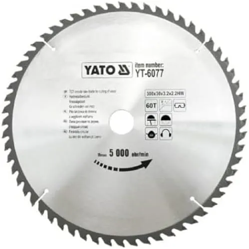 Yato YT-6077 – Carbid-Kreissägeblatt 300 x 60 x 30 mm von YATO