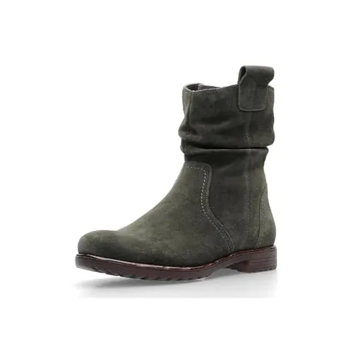 ARA Damen Liverpool Stiefelette, Forest, 37.5 EU - Wanderschuhe mit Blockabsatz, ideal für Komfort und Stil bei Outdoor-Aktivitäten.
