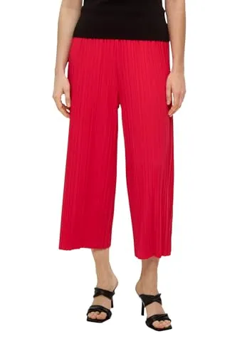 s.Oliver Culotte Hose mit Plisséefalten - Wanderhose mit Plisséefalten, aus leichtem Stoff für optimalen Komfort und einen stylishen Look. Perfekt für den Alltag oder schickere Anlässe.