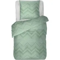 Bestlivings Bettwäsche Renforce 80 x 80 cm & 135 x 200 cm ZickZack Mint