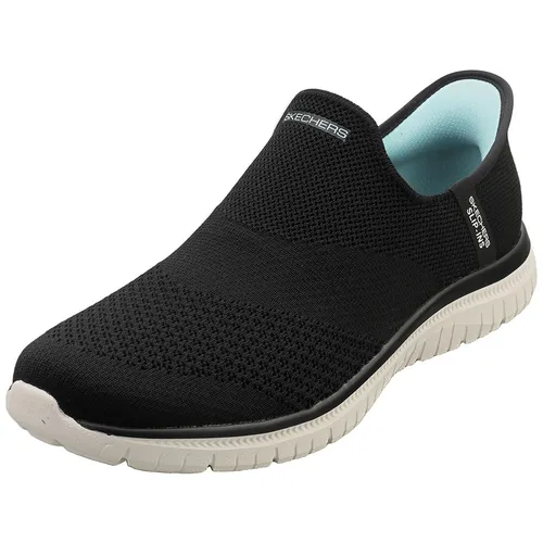 Skechers Damen Sneakers Schwarz/Weiß - BKW, 40 EU - Damen-Sneaker mit flexiblem Funktionsstrick-Obermaterial und Traktionslaufsohle für optimalen Komfort und Grip.
