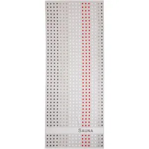 Dyckhoff Saunatuch Karo, 80 x 200 cm, silber - Handtuch aus 100% Baumwolle, 450 g/m², besonders saugfähig und weich - ideal für Ihren Saunabesuch.