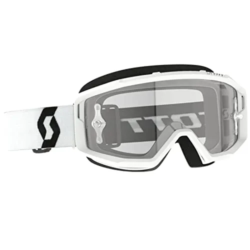 Scott Primal Clear MX Goggle - Cross/MTB Brille in Weiß/Klar - Sportbrillen mit optimaler Sicht und modernem Design, ideal für Cross- und MTB-Fahrer.