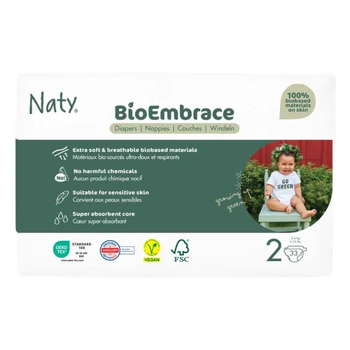 Bioembrace Windel Gr.2 | 3-6kg 33Stück | NATY