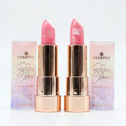 2x Essence catching Clouds swirl lip balm 01 Head In The Clouds 2x 3,2g - NEU