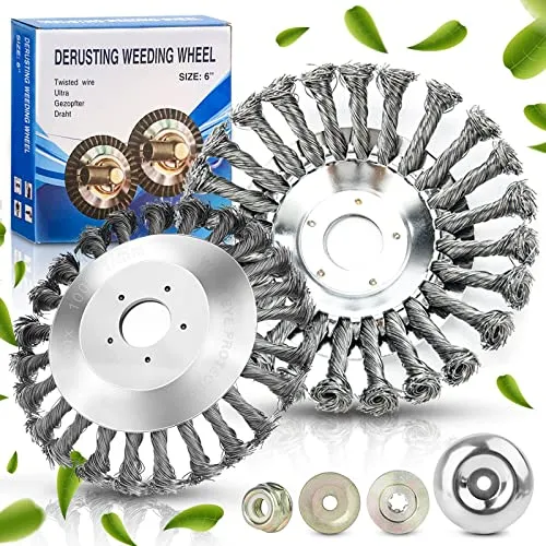 Drahtbürste Freischneider 150x25.4 mm - Effektive Unkrautbeseitigung für Terrasse und Garten, mit robustem Stahldraht für langlebige Nutzung und präzise Ergebnisse.