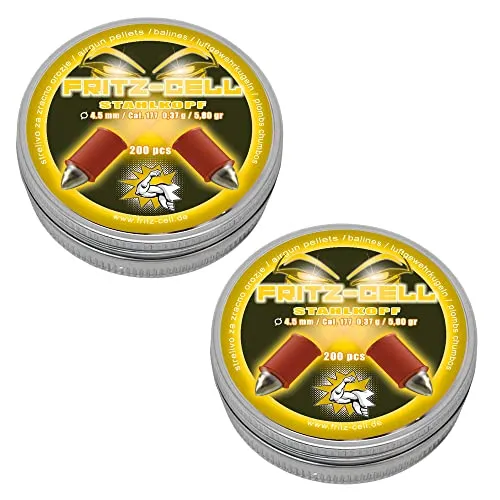Stahlkopf 4,5mm Diabolos Fritz-Cell Spitzkopf Luftgewehr Luftpistole 400