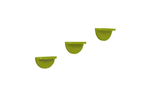 HTI-Line Wandregal Wandregal Altona 943 3er-Set, Set 3-tlg., Wandkonsole halbrund