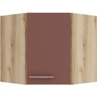 OPTIFIT Bari407 Küchen-Eckoberschrank 60 x 60 cm Rostrot