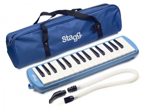 Stagg MELOSTA32BL 32-Noten Melodica mit Tasche blau