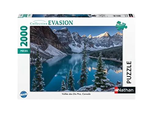 Nathan - Puzzle 2000 pièces-Vallée des Dix Pics, Canada Erwachsene, 4005556873128