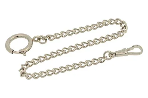 PUREgrey Taschenuhrkette/Schlüsselkette Rundpanzer