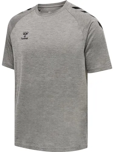 hmlCORE XK CORE Poly T-Shirt S/S, Grey Melange, M