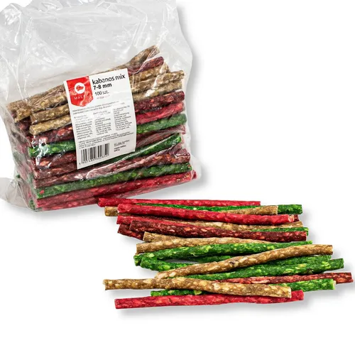 Kiełbaski MACED Kabanos Mix 7-8 mm/12.5 cm 100 Stk. Hundesnack