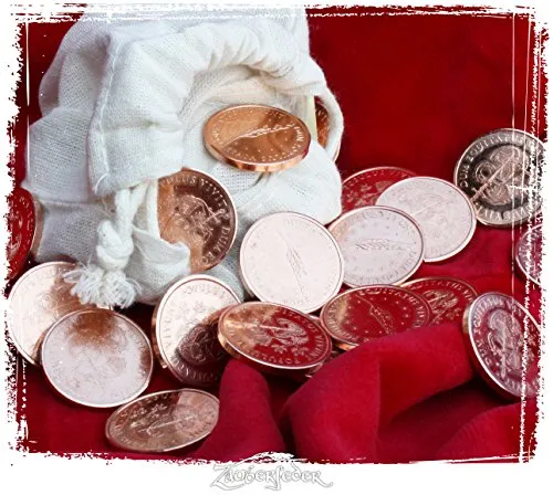 Zauberfeder GmbH LARP-Münzset Bauer (20 Münzen im Beutel) von Zauberfeder GmbH