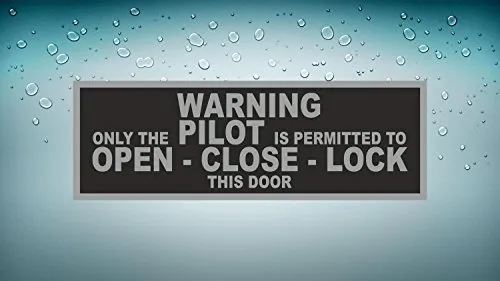 Akachafactory Aufkleber Warning Only Pilot Cockpit