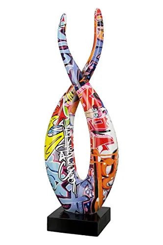 Casablanca by Gilde Dekofigur Skulptur Flame Street Art - Figuren & Skulpturen, bunte Kunstharz-Skulptur mit einzigartigem Street Art Design, ideal für kreative Wohnakzente.