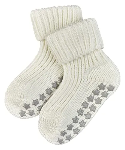 FALKE Unisex Baby Stoppersocken Catspads Cotton B Hp Baumwolle rutschhemmende Noppen 1 Paar, Weiß Off-White 2040, 62-68