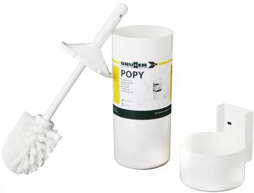 BRUNNER Mini Camping Toiletten Bürste - Caravan-Zubehör mit Halterung zur einfachen Befestigung, perfekt für Campingreisen und platzsparend im Wohnwagen.