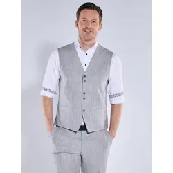 engbers Herren Anzugsweste Grau regular uni - 60