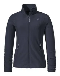 Schöffel Fleece Jk Style Ash Women navy blazer (8820) 44 - Funktionsjacke für Damen, ideal zum Wandern, aus leichtem Tecnopile Material für Wärme und hohe Bewegungsfreiheit, mit schnellem Feuchtigkeitstransport und ohne Druckstellen durch nahtlose Konstruktion.