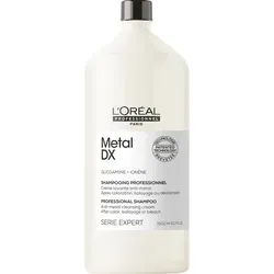 L'Oreal Professionnel Serie Expert Metal DX Shampoo 1500 ml - Professionelles Shampoo zur Entfernung von Metallablagerungen, schützt die Farbbrillanz und nährt das Haar für langanhaltende Ergebnisse.