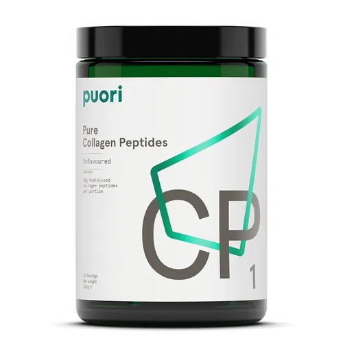 puori CP1 Collagen Peptide - Kollagen Protein für gesunde Haut, Haare und Nägel. Enthält 90 g Eiweiß pro 100 g und unterstützt die Regeneration des Körpers.