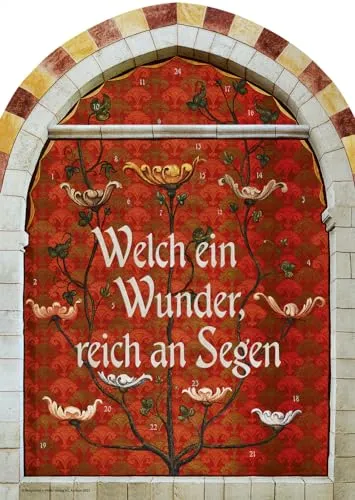 Fensterbild-Adventskalender mit Begleitheft: Welch ein Wunder, reich an Segen - Advents- & Weihnachtskalender, kreativ gestalteter Fensterbildkalender mit Begleitheft für eine besinnliche Vorweihnachtszeit