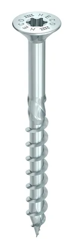 Heco TOPIX-plus Senkkopfschraube HD 8 x 320 TG Fräst blau verzinkt - 61385 - Spanplattenschrauben, hohe Korrosionsbeständigkeit durch verzinkte Oberfläche, ideal für den Einsatz im Innen- und Außenbereich.