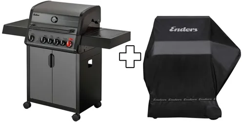 Enders Gasgrill Hyde 4 SIKR Turbo mit Wetterschutzhülle