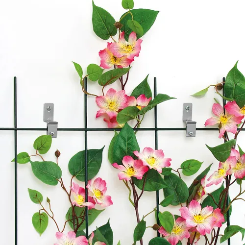 Spalierhalter, 4er-Set, silber, Edelstahl von Pflanzen-Kölle