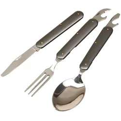 AS Essbesteck Bundeswehr 3teilig Outdoor Besteck BW 16,2 x 1,5 cm AS