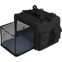 Costway Faltbare Hundebox mit 2 Öffnungen – 80 x 60 x 42 cm - Vielseitige Transportbox für Hunde, faltbar und tragbar – ideal für Reisen und Alltag. Mit mehreren Öffnungen, weichem Kissen und praktischen Seitentaschen für Komfort und einfachen Zugang.