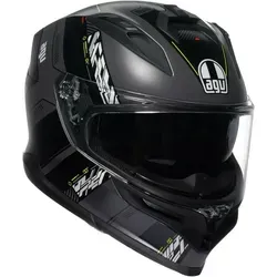 AGV K7 Kyber Motorradhelm mit Sonnenvisier - Motorradhelm in XS (53/54) mit integriertem Sonnenvisier und Vorbereitung für Kommunikationssystem. Ideal für sicheres Fahren und Komfort.