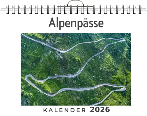 Ella Schröder | Alpenpässe | Kalender | Deutsch | 2026 | FlipFlop