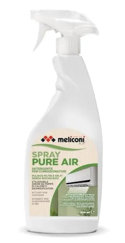 Meliconi Spray Pure Air, Reinigungs-Spray für Klimaanlagen | entfernt Staub und Bakterien, geeignet auch für Luftentfeuchter und Wärmepumpen, 500ml