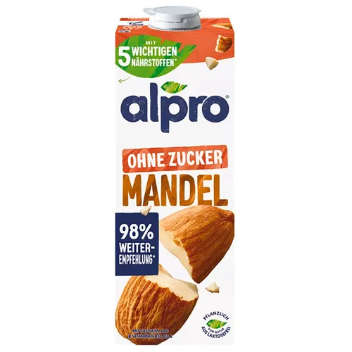 Alpro Mandeldrink ohne Zucker 1l