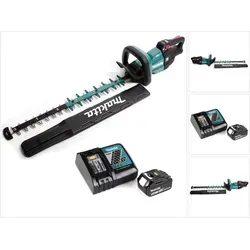 Makita DUH 601 RG1 Akku Heckenschere 18V 60cm - Heckenschere mit 60 cm Schnittlänge, leistungsstark dank Brushless-Motor, inkl. 6,0Ah Akku und Ladegerät für kabellosen Einsatz.