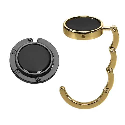 kwmobile Taschenhalter für Tisch in gold von kwmobile