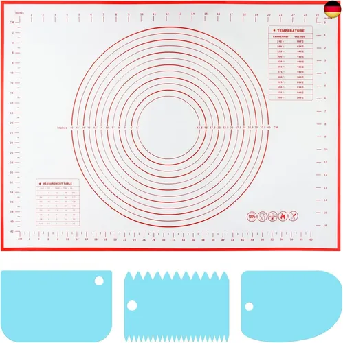 70X50cm Silikon Backmatte Groß Silikonmatte Backen Backunterlage Silikon Mat