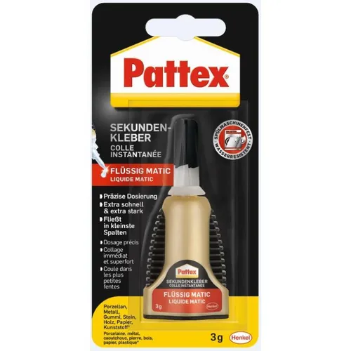 Pattex Sekundenkleber Flüssig Matic 3g