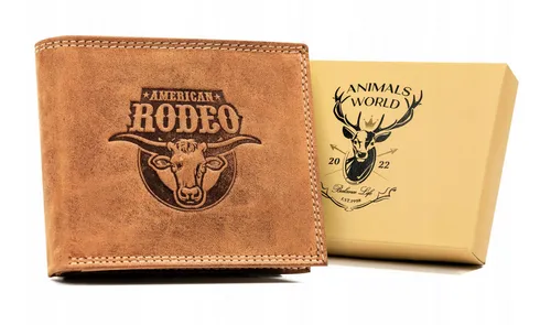 Große Herrenbrieftasche aus echtem Leder - Always Wild