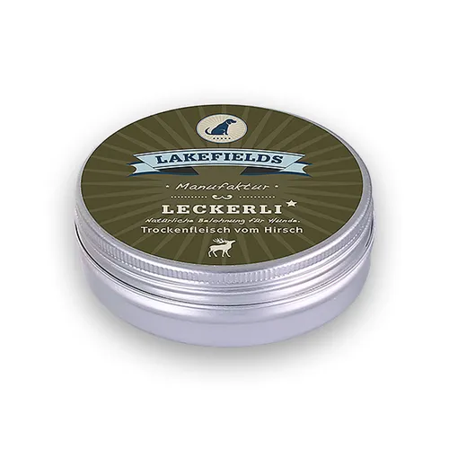 Lakefields Leckerli Trockenfleisch vom Hirsch, 50 g
