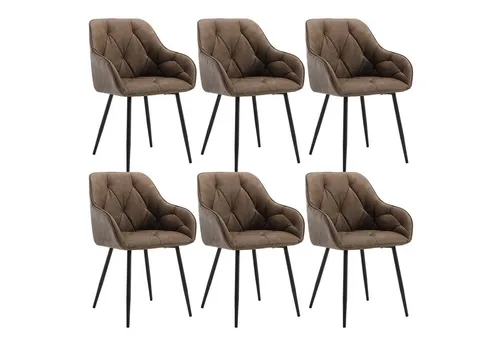 Küchen- und Esszimmerstühle Braun von WOLTU